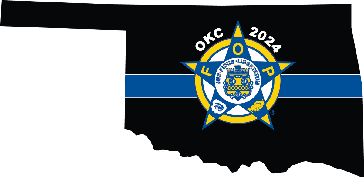 Thin Blue Line Decal OKC FOP